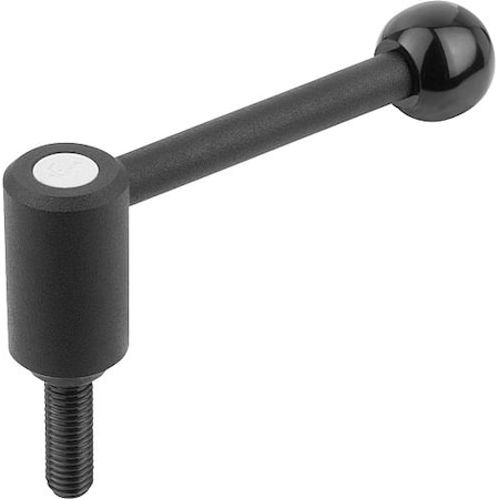 Adjustable Tension Levers, With External Thread, Metric, 0°
